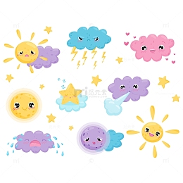 有趣的情绪气象季节天气预报