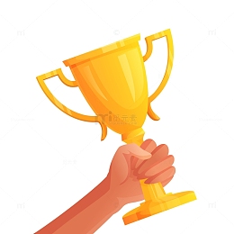 手握金色双耳奖杯