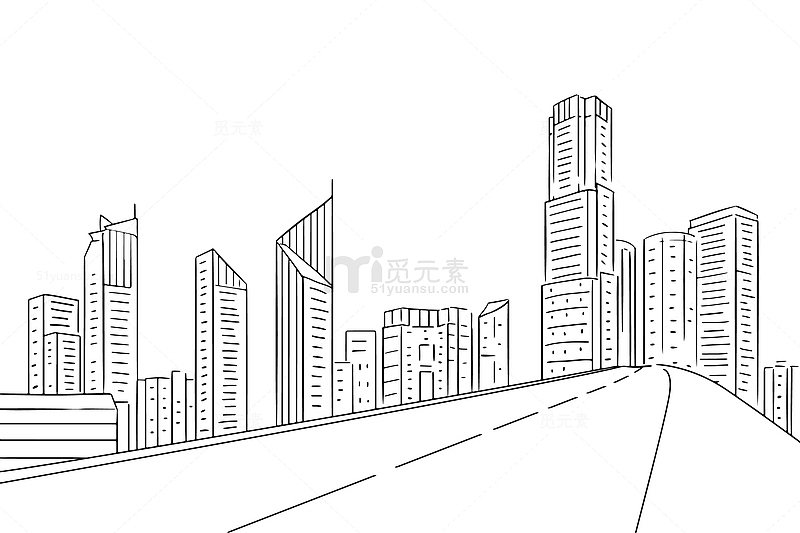 城市高速道路建筑元素