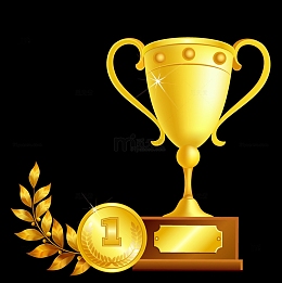 一个金色第一名奖杯