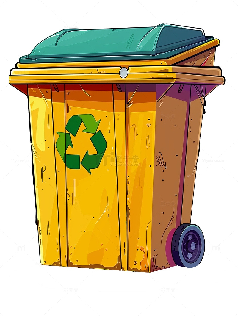 卡通环保垃圾箱