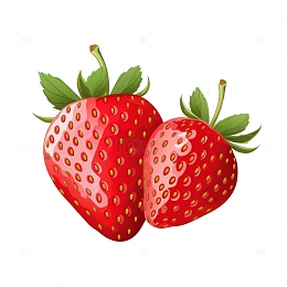 草莓水果素材