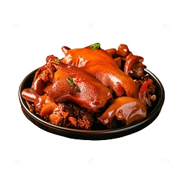 手撕卤猪蹄食材素材