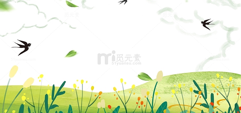 草长莺飞春季美景