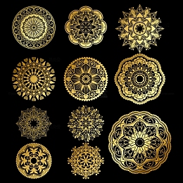 金色几何图案