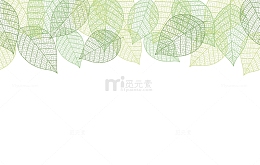 绿色叶子纹饰