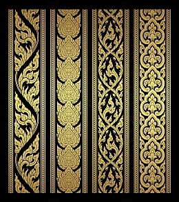 金色民族纹饰边框
