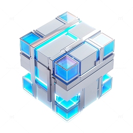 3D科技感魔方元素
