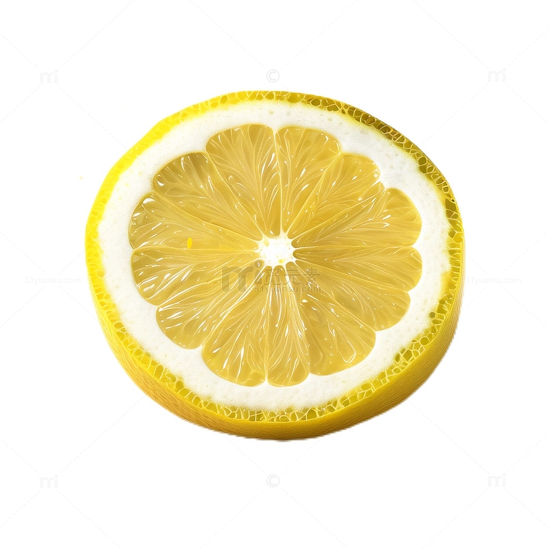 3D立体卡通柠檬清新水果