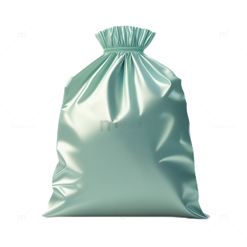 3D立体卡通垃圾袋塑料袋青色