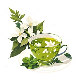 春茶茶杯茉莉花茶