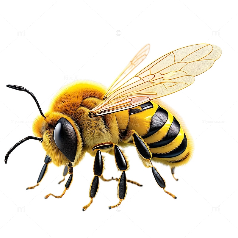 3D立体卡通蜜蜂昆虫可爱