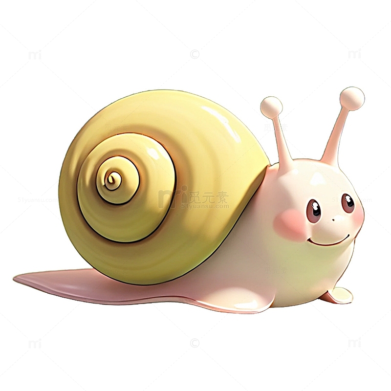 可爱卡通蜗牛