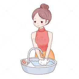 世界卫生日-洗手人物正确洗手