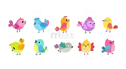 卡通可爱小鸟