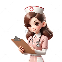 世界卫生日3D人物素材