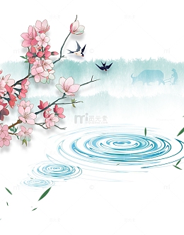 谷雨农耕插画元素