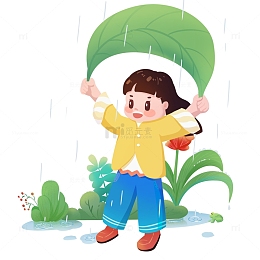 谷雨儿童户外小场景