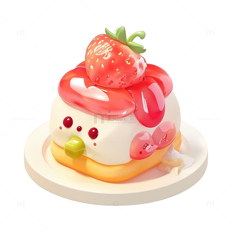 可爱3D小蛋糕