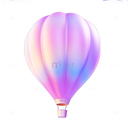 彩色c4d气球免扣素材