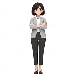卡通办公女白领2