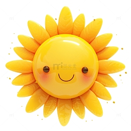 拟人化的太阳卡通