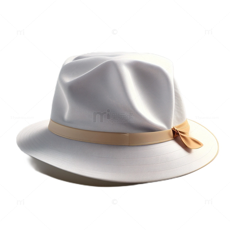 3D立体卡通帽子礼帽白色