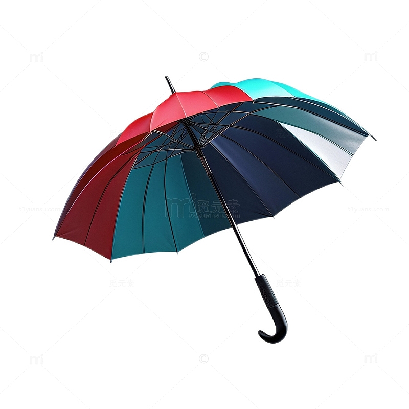 3D立体真实雨伞挡雨雨天