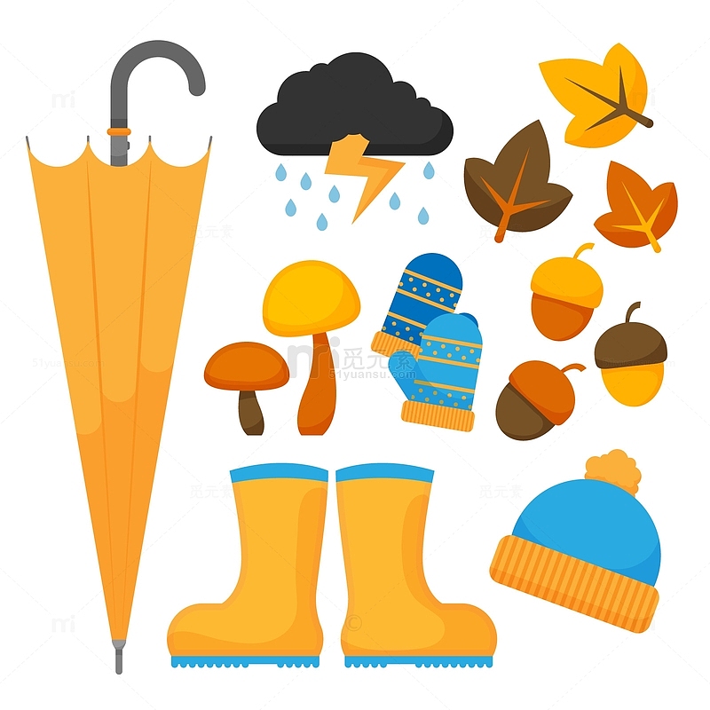 秋季服装鞋袜雨伞合集