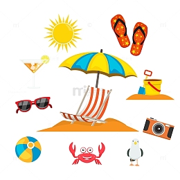 夏季海滩度假元素合集