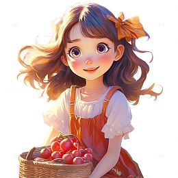 插画可爱女孩人物