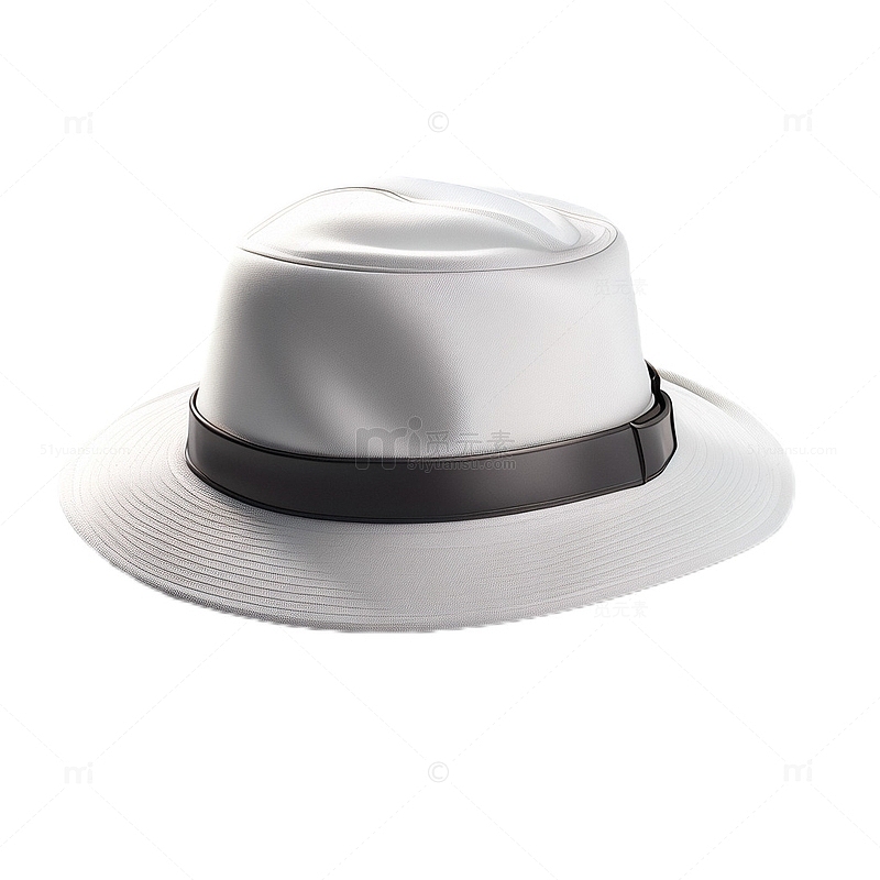 3D立体卡通帽子礼帽黑色丝带