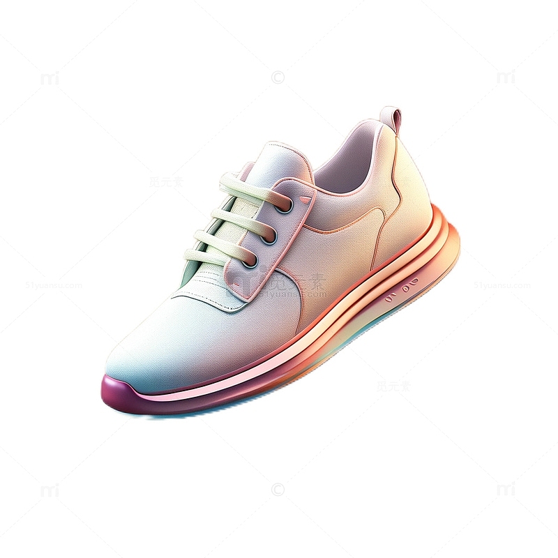 3D立体卡通皮鞋图标微软风