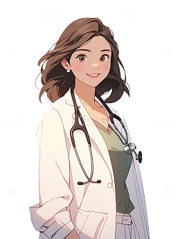 穿白大褂的女医生