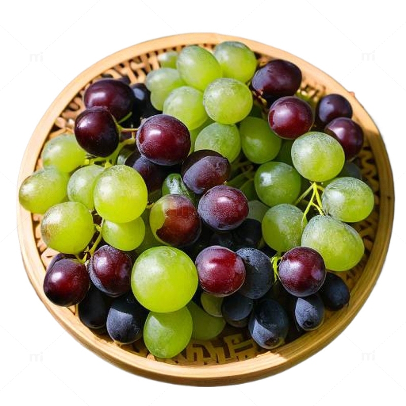 俯视水果葡萄