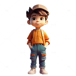 阳光男孩卡通男孩