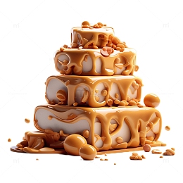 3D立体真实太妃糖糖果甜品