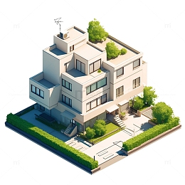等距建筑公寓