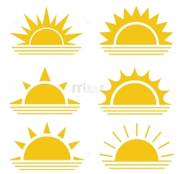 发光的金色太阳
