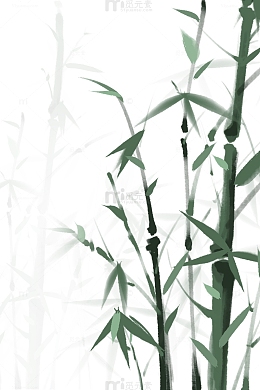 水墨风竹子竹林