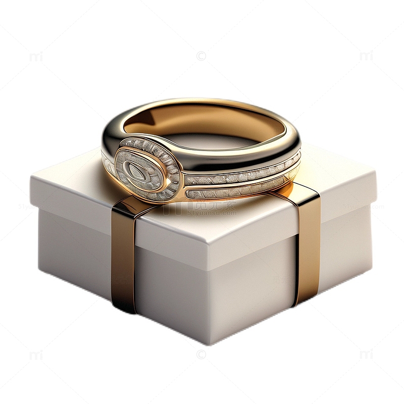 3D立体真实戒指爱情礼物盒钻石