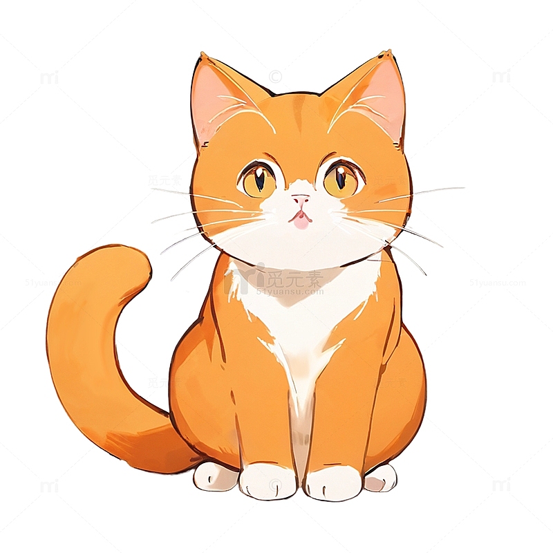 一只可爱的小橘猫