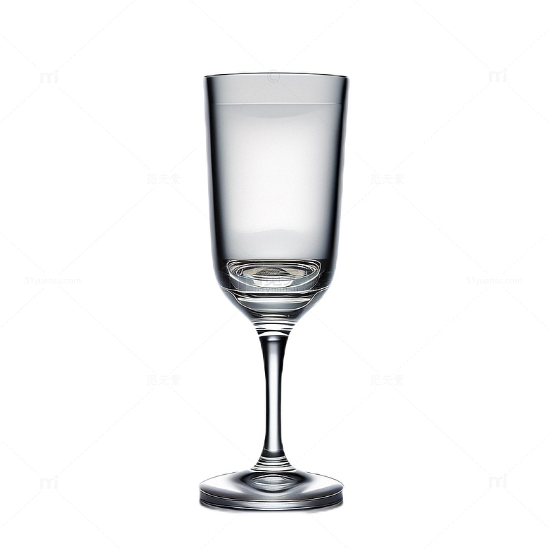 3D真实高脚杯杯子透明玻璃