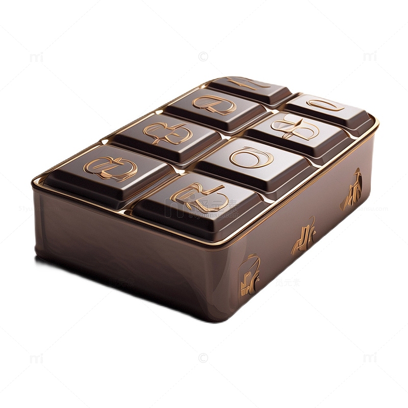3D真实立体巧克力美味情人节礼盒