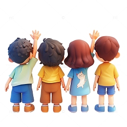 小朋友淋浴手绘卡通素材-小朋友淋浴png图片下载-觅元素