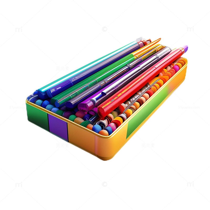 3D立体真实彩笔儿童美术彩色笔