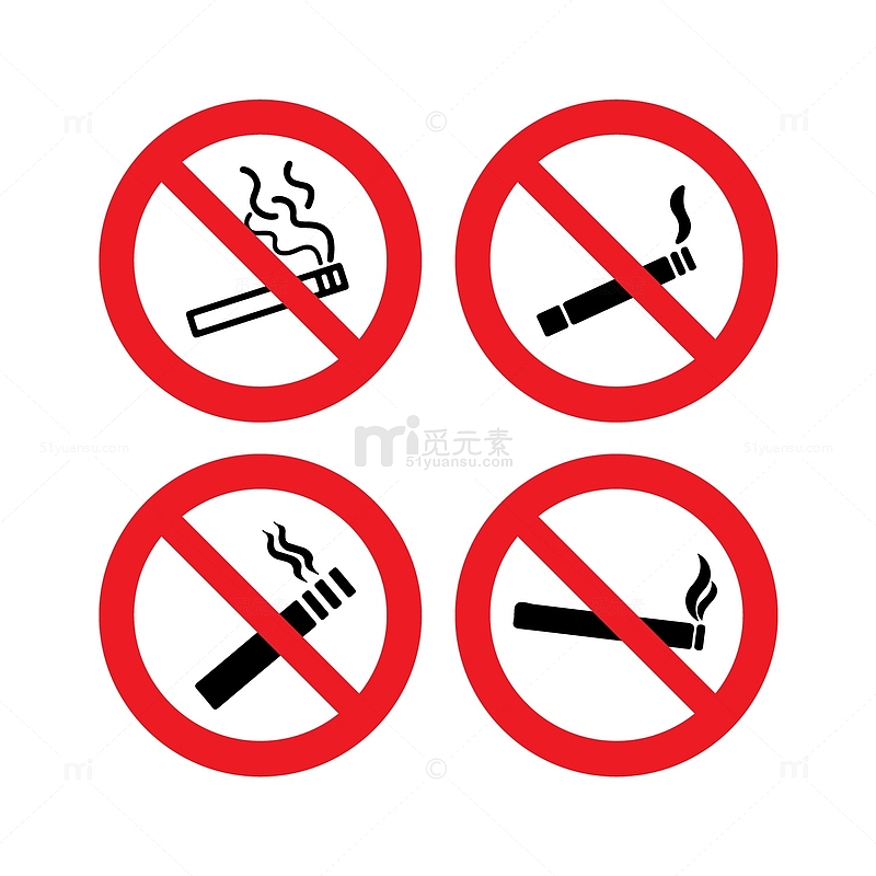 禁止吸烟标志提醒