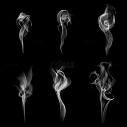 白色烟雾浓雾动感水墨