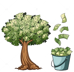 长满美元的一棵树