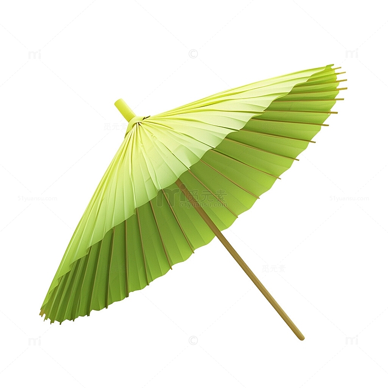 绿色的油纸伞